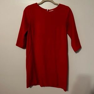 Red 3/4 sleeve gap dress size 4